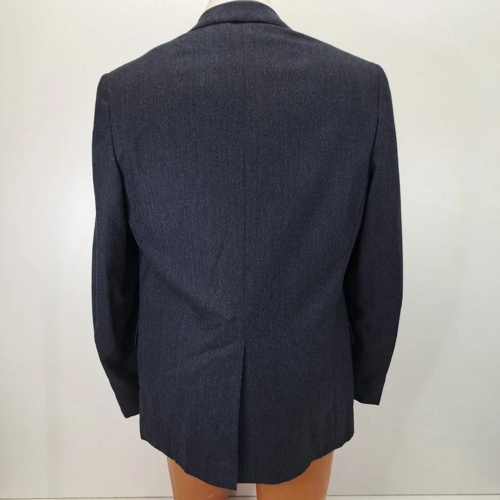 H. Freeman & Son Blue Tweed Blazer Mens 44R Sport Coat Business Career